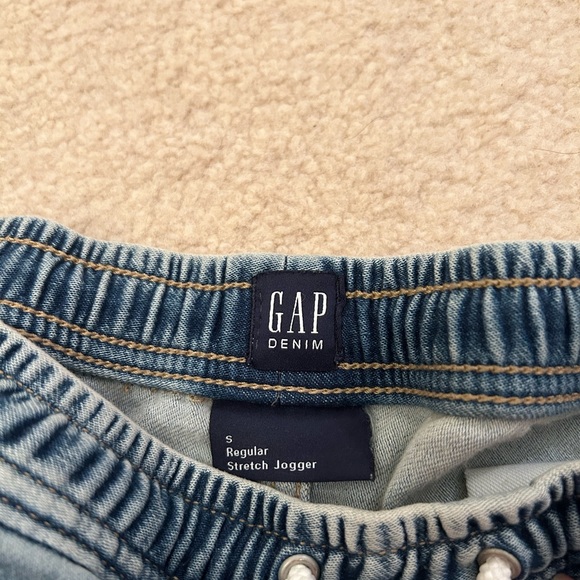 Gap Denim Regular Stretch Joggers Blue Jeans Size S - Picture 3 of 4